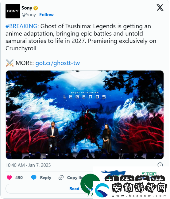 索尼公開多款游戲改電影！對(duì)馬島之魂虛淵玄負(fù)責(zé)