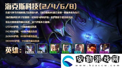 云頂之弈海克斯科技羈絆效果介紹