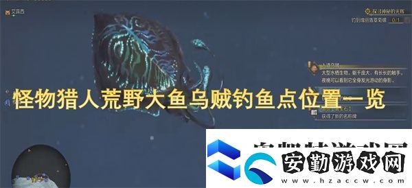 怪物獵人荒野大魚(yú)烏賊釣魚(yú)點(diǎn)位置一覽