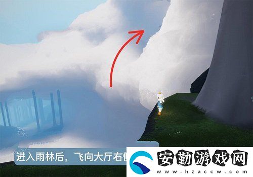光遇風(fēng)行向?qū)恢霉ヂ?></p><p>2、第二步需要玩家飛到空中的位置看到一個(gè)大門，這里需要玩家解鎖了一個(gè)禁閣先祖。</p><p style=